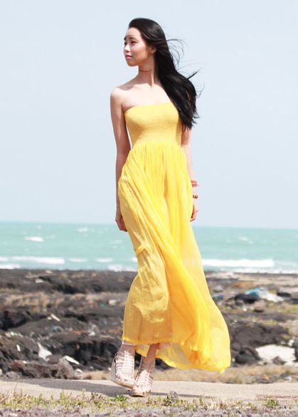 đầm maxi hàn quốc MA54