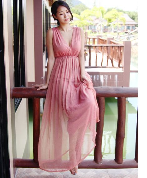 đầm maxi hàn quốc MA78